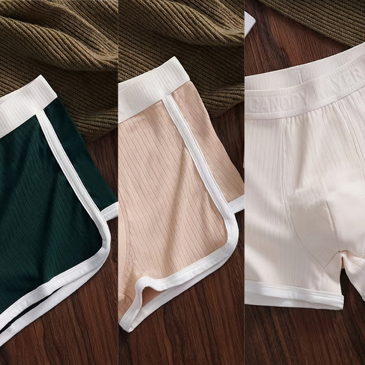 Herren Shorts | Straight | Elastischer Bund | Sommer Gerippt