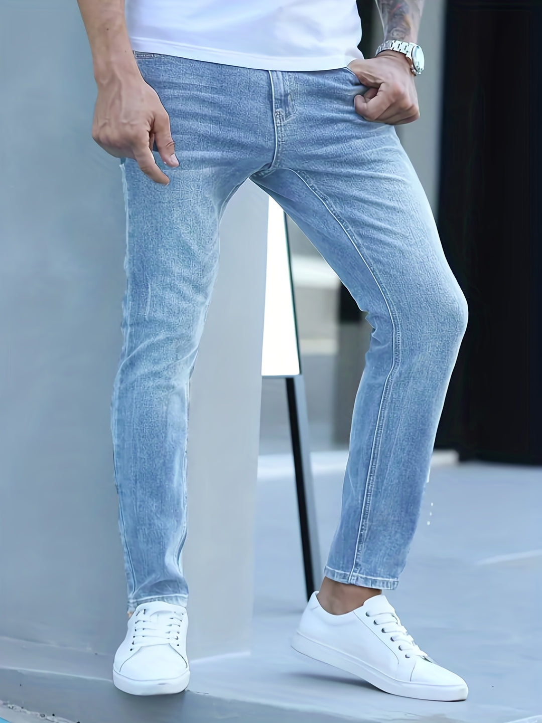 Herren Jeans | Slimfit | Mit Knopfverschluss | Sommer Street