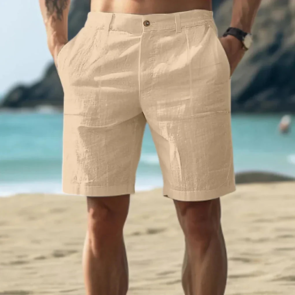Herren Shorts | Straight | Mit Knopf | Sommer