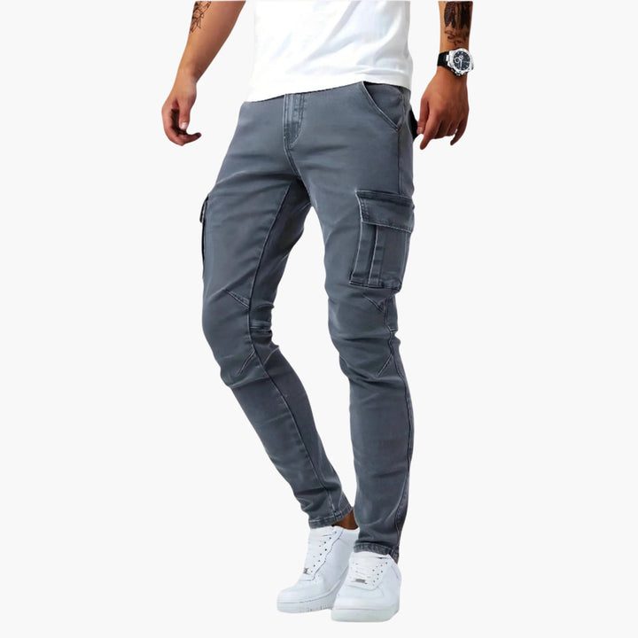 Herren Cargohose | Slimfit | Mit Taschen | Herbst