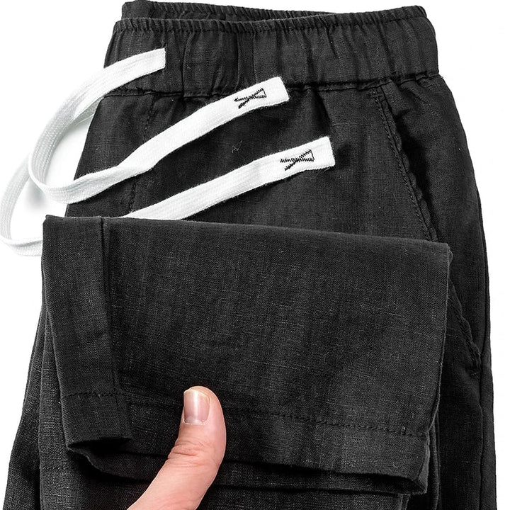 Herren Hose | Tapered Bund | Mit Kordelzug | Sommer