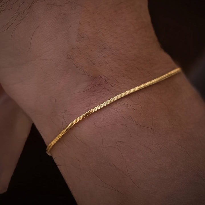 Herren Armband | Minimalistisch | Verstellbar | Feine Kette
