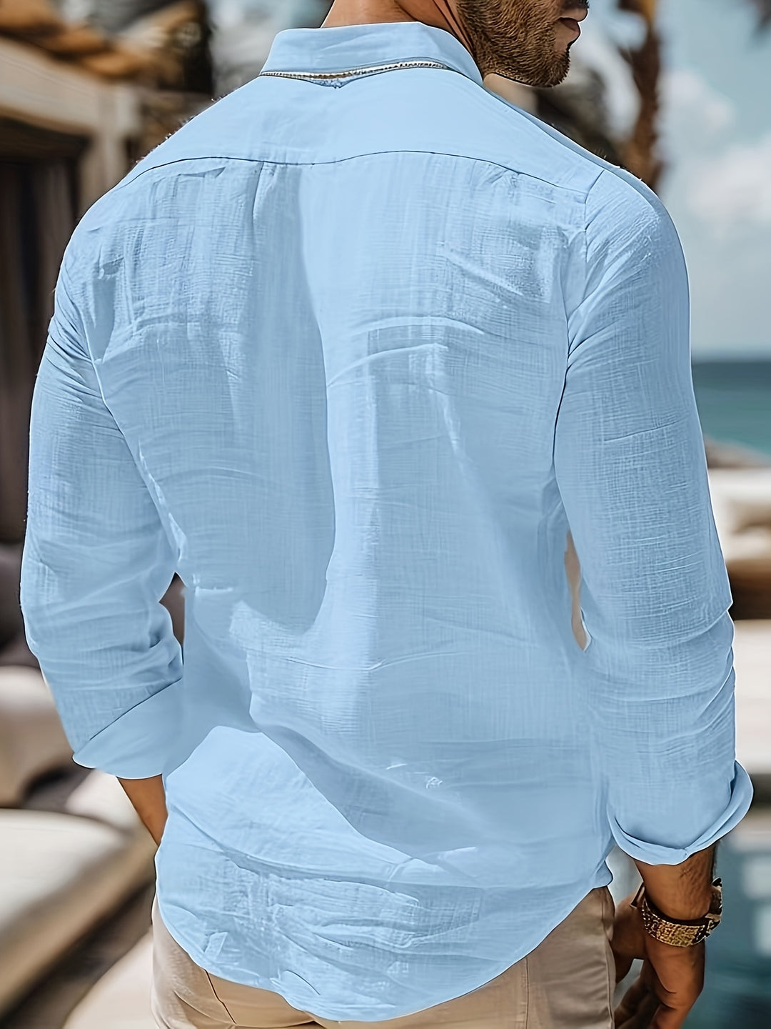 Herren Hemd | Slimfit | Mit Knopfleiste | Sommer Breeze