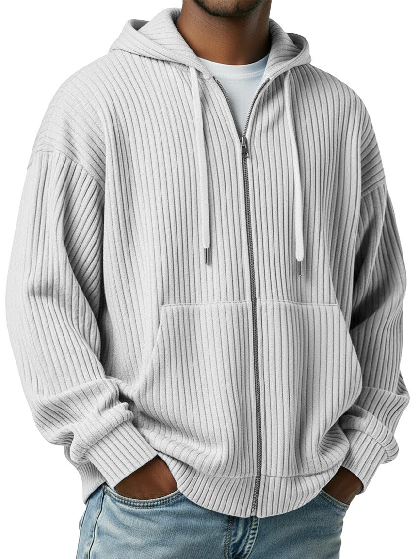 Herren Cardigan | Kapuzen Strickjacke | Bequeme Kleider