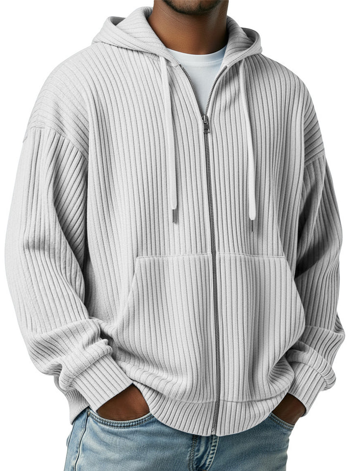 Herren Cardigan | Kapuzen Strickjacke | Bequeme Kleider