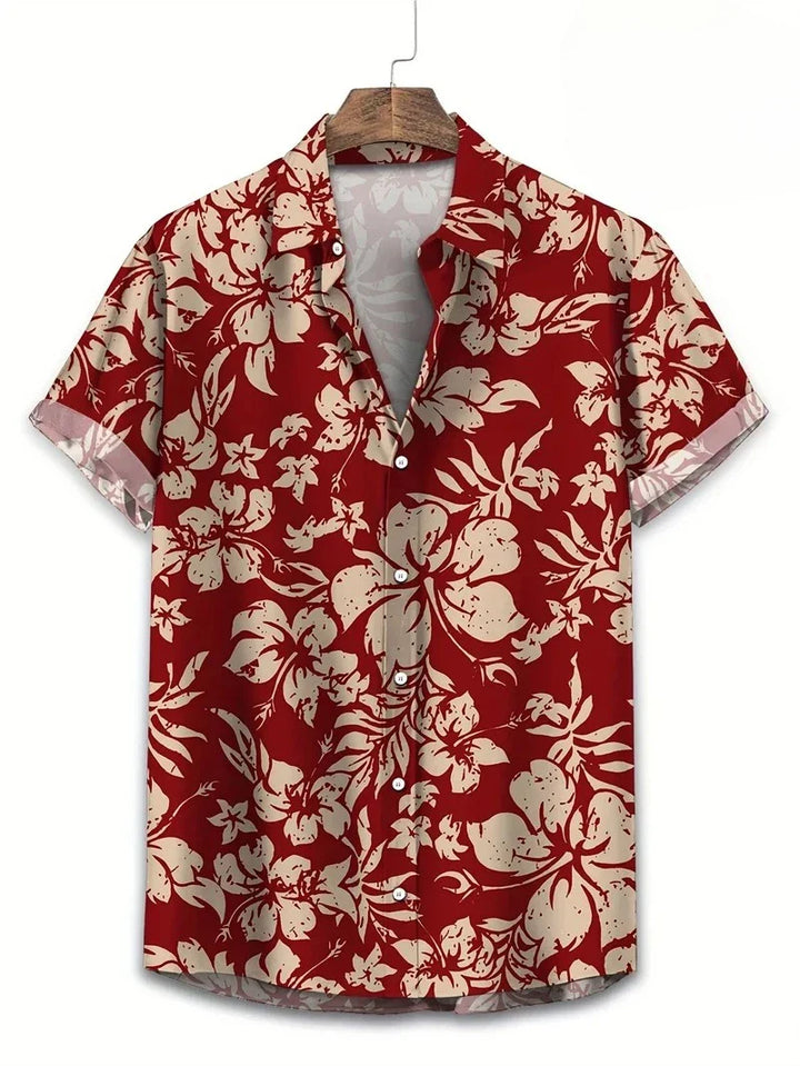 Herren Shirt | Blümchen | Kurzarm | Sommer