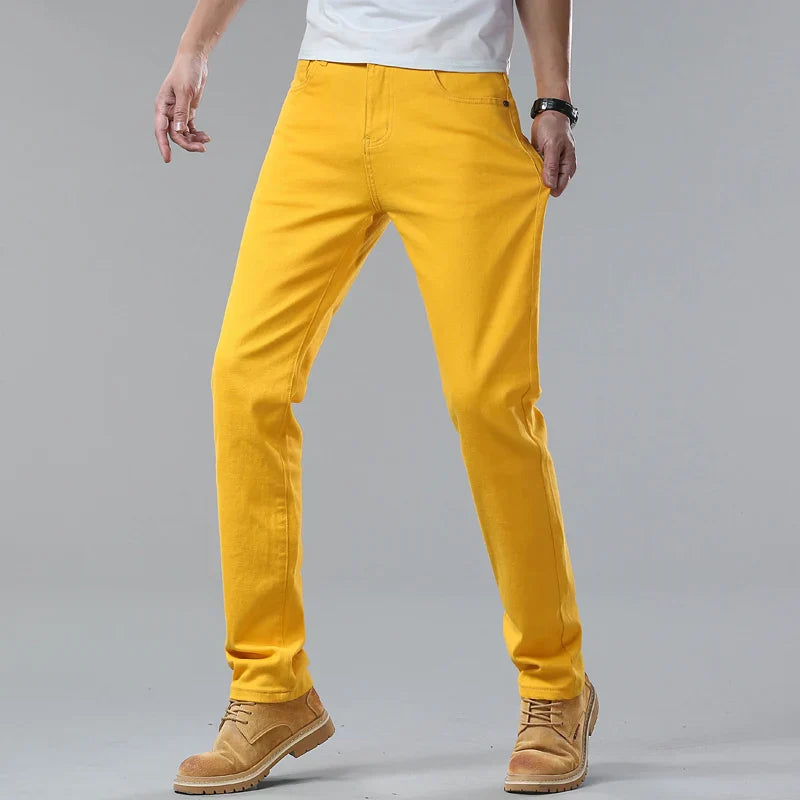Herren Hose | Slimfit | Mit Knopfverschluss | Sommer Metro