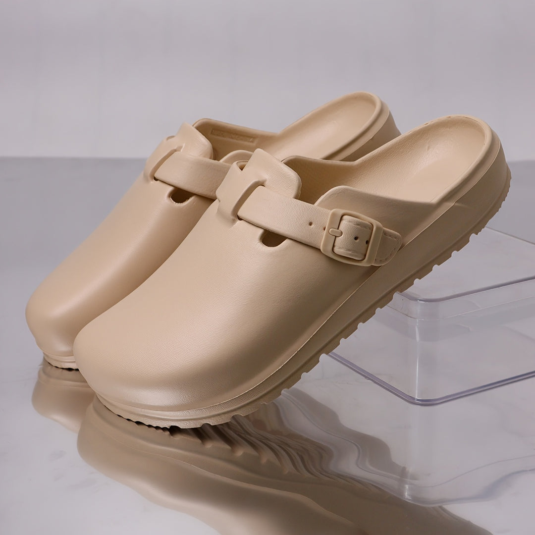 Herren Clogs | Elegant | Schnalle | Sommer