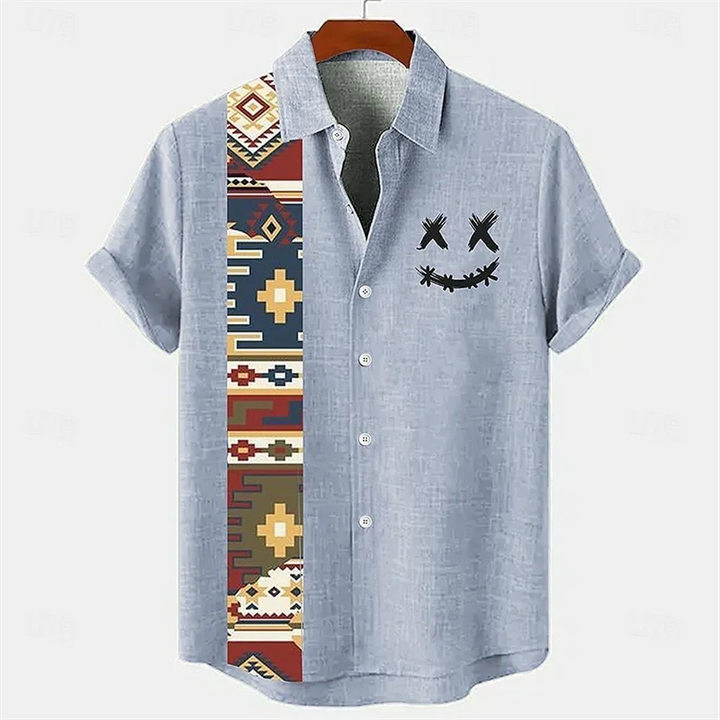 Herren Shirt | Westernstil | Knopfleiste | Sommer