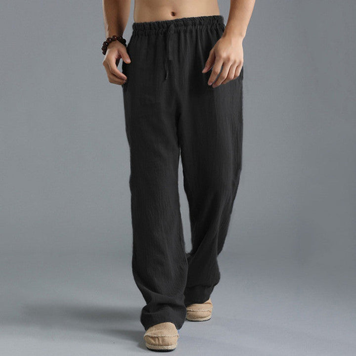 Herren Hose | Straight Relax | Elastischer Bund | Sommer
