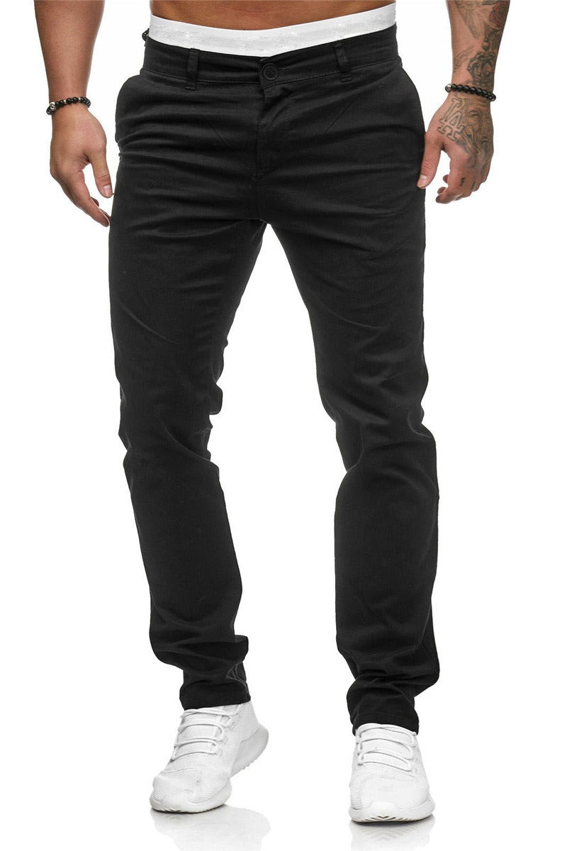 Herren Hose | Tapered | Mit Knopfverschluss | Sommer