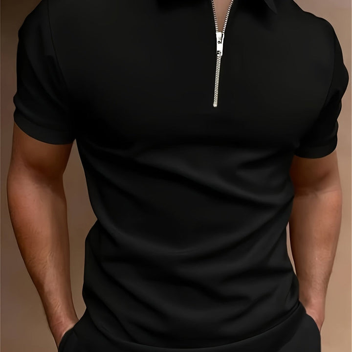 Herren Poloshirt | Slim Fit | Reißverschluss | Sommer