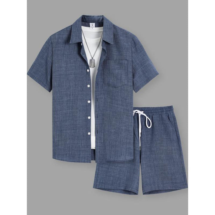 Herren Set | Straight | Mit Knöpfen | Sommer