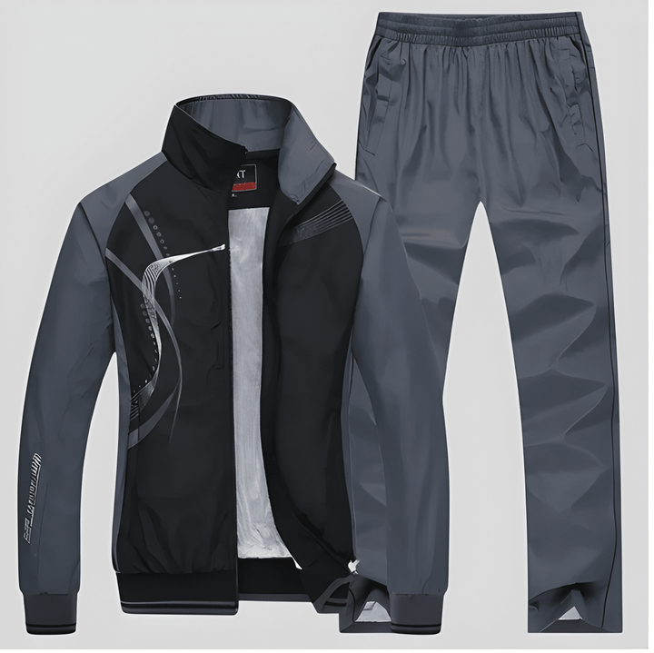 Herren Trainingsanzug | Zweiteiliges Set | Lässiger Sportlook | Polyester