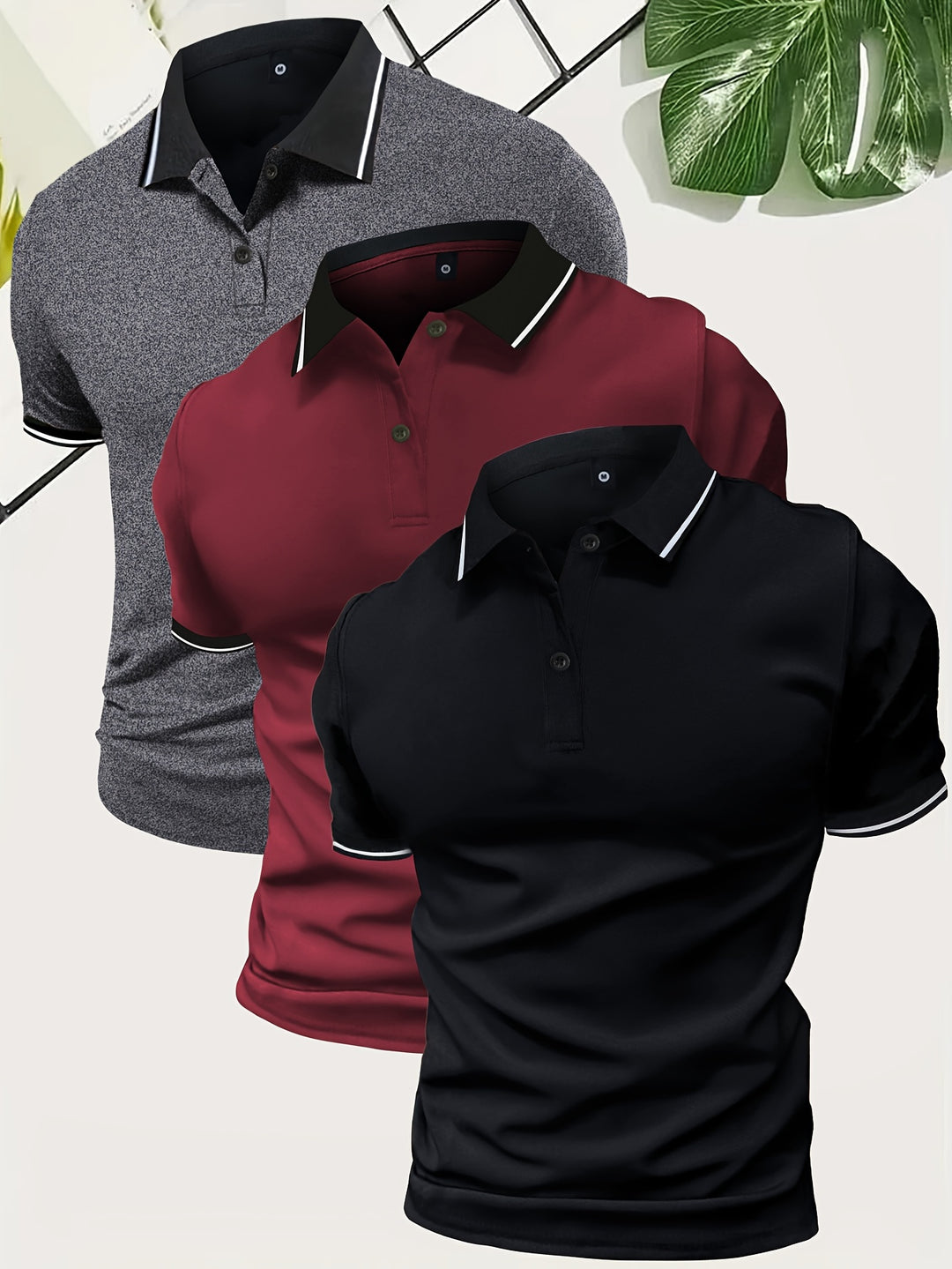 Herren Poloshirt | Slimfit | Contrast Design | Sommer