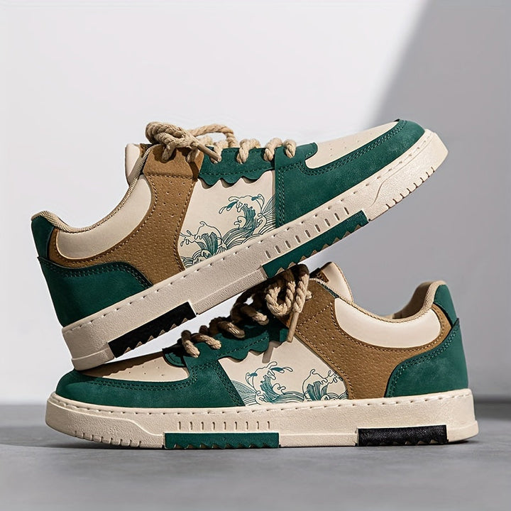 Herren Sneakers | Retro Streetwear | Schnürverschluss | Frühling