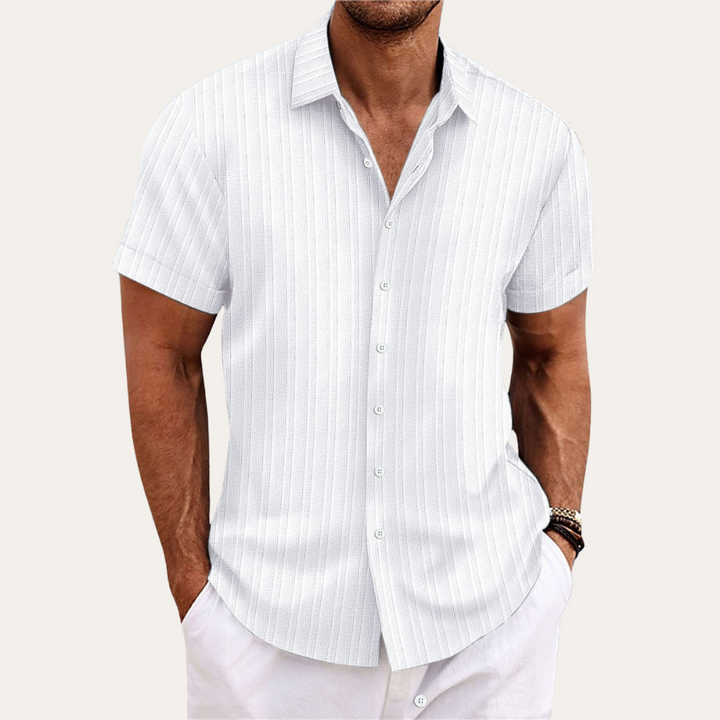 Herren Hemd | Gerade Passform | Mit Knopfleiste | Sommer