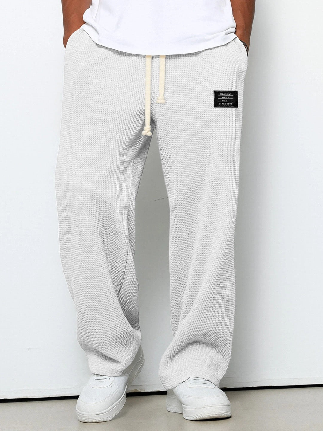 Herren Hose | Straight Leg | Mit Kordelzug | Sommer