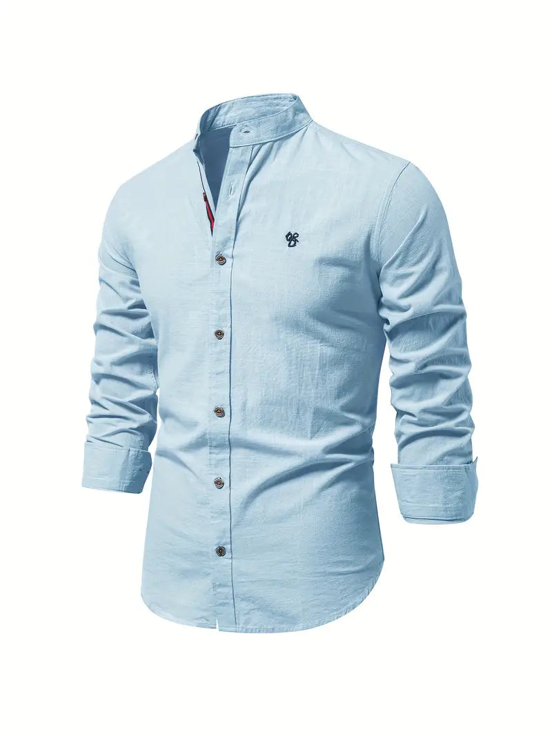 Herren Shirt | Slimfit | Mit Knopfleiste | Business Alltag Frühling