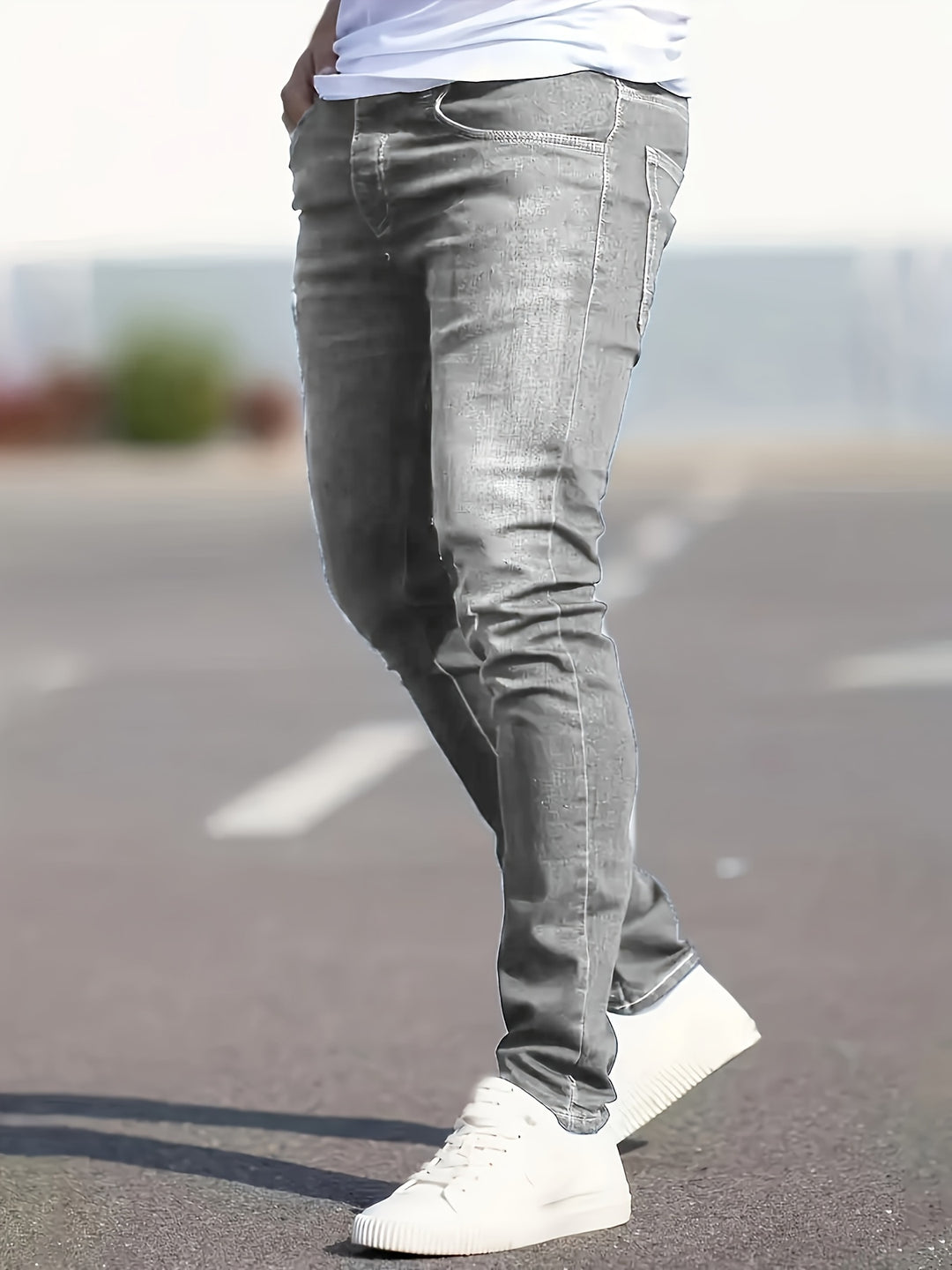 Herren Jeans | Slimfit | Mit Knopfverschluss | Sommer