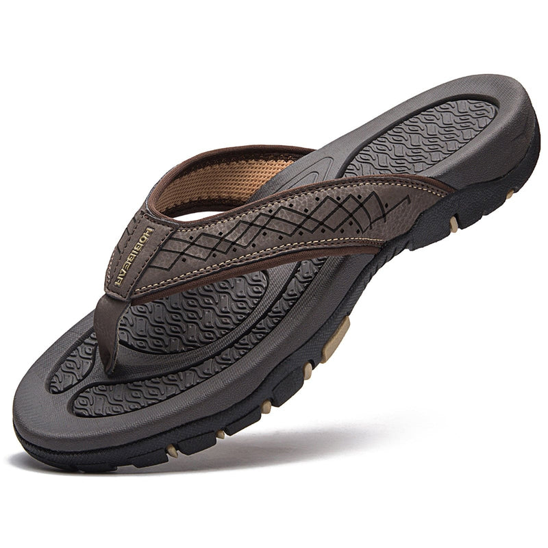 Herren Flip-Flops | Zum Hineinschlüpfen | Struktursohle | Sommer