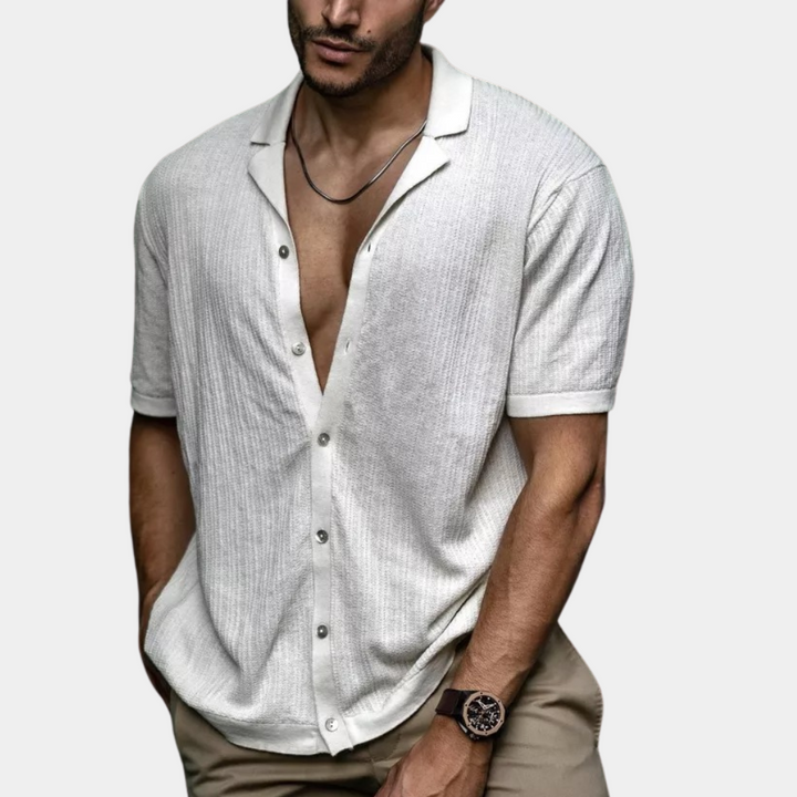 Herren Hemd | Slimfit | Mit Knopfleiste | Sommer Linen