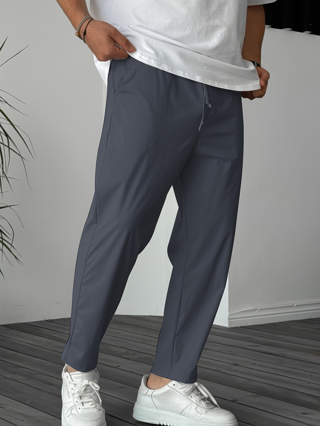 Herren Hose | Tapered | Mit Kordelzug | Sommer Leicht