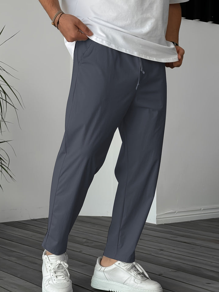 Herren Hose | Tapered | Mit Kordelzug | Sommer Leicht