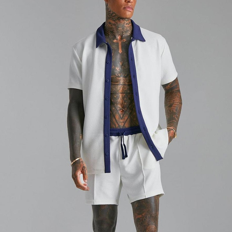 Herren Set | Elegant | Mit Knöpfen | Sommer