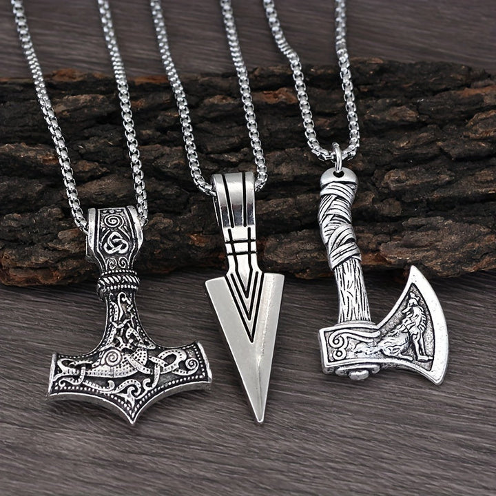 Herren Kette | Wikinger Stil | Mit Anhänger | Statement
