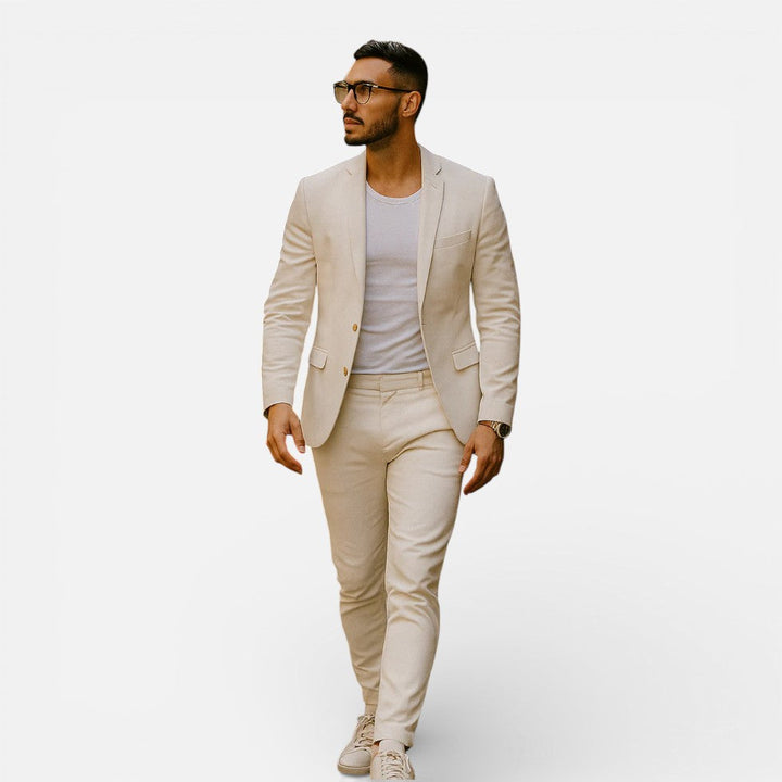Herren Anzug schmale Passform - Zeitlos elegant - Beige