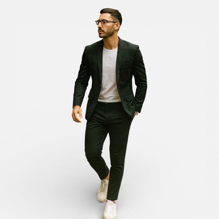 Herren Anzug schmale Passform - Zeitlos elegant - Schwarz