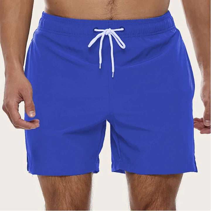 Herren Badeshorts - Lässige Poolshorts in Schwarz - Blau