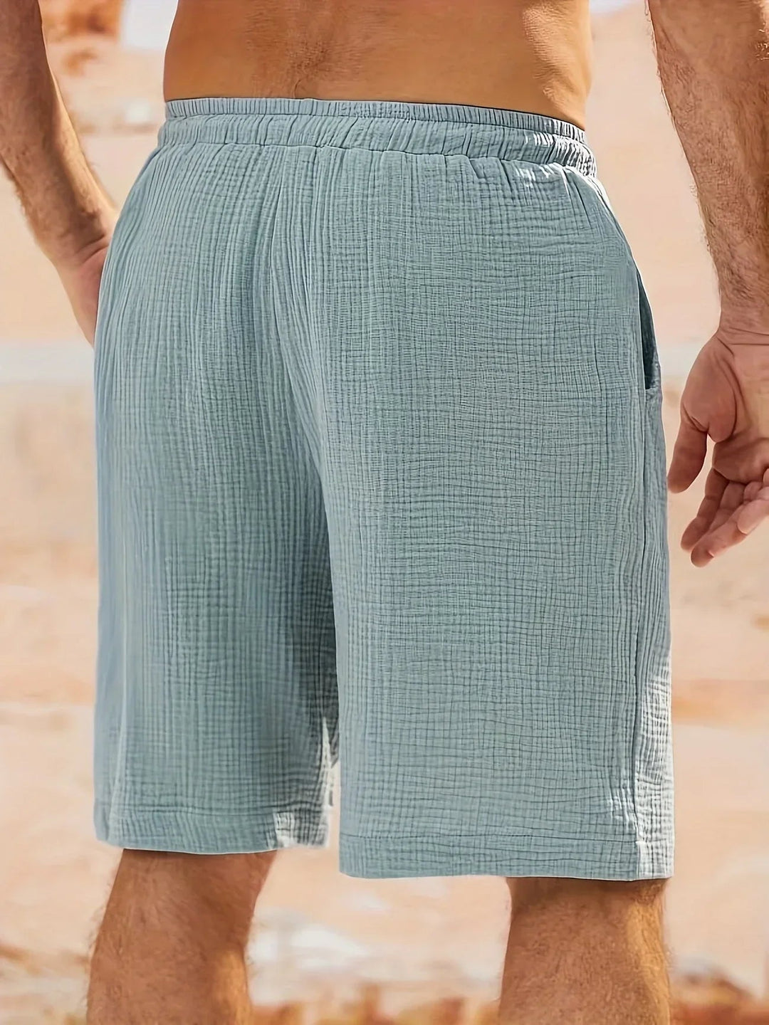 Herren Badeshorts Sommer - Schnelltrocknend Blau