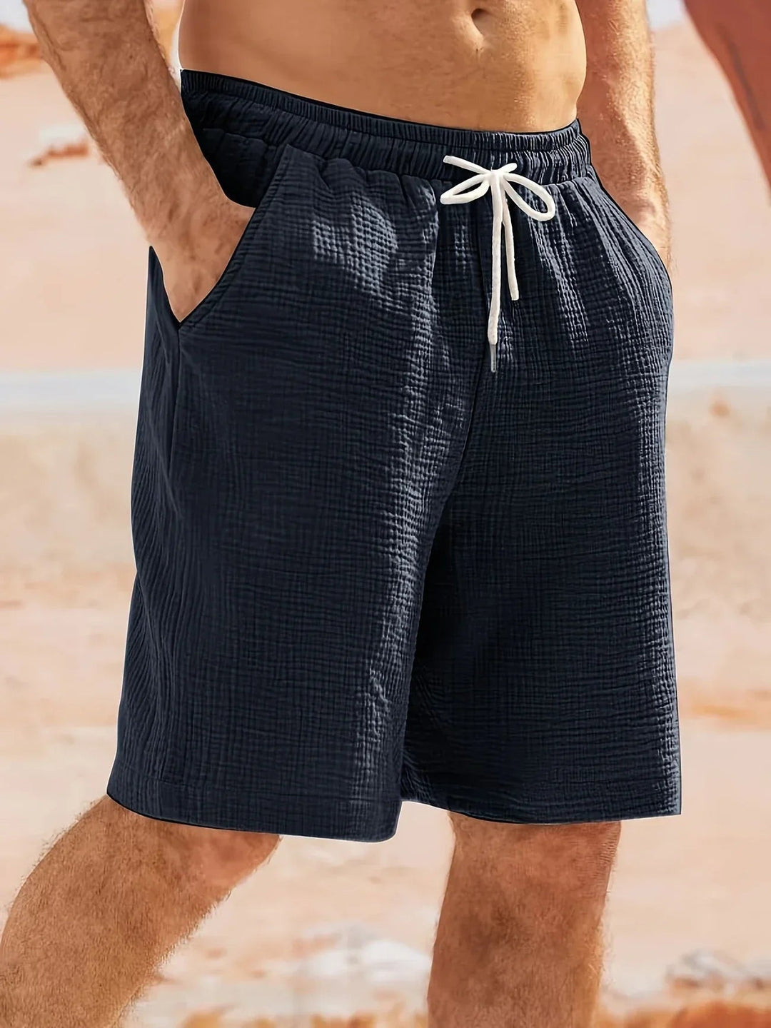 Herren Badeshorts Sommer - Schnelltrocknend Blau