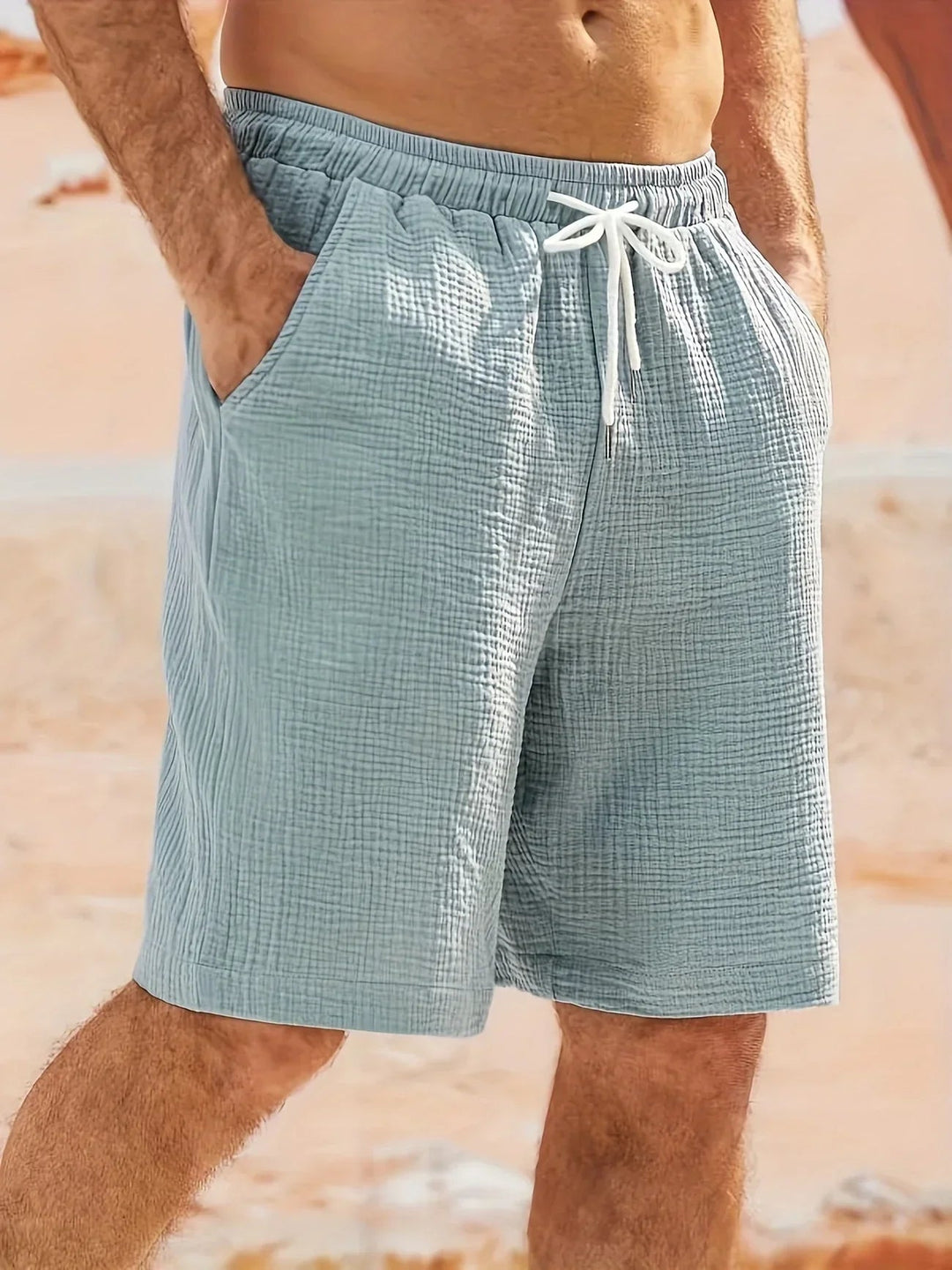 Herren Badeshorts Sommer - Schnelltrocknend Blau