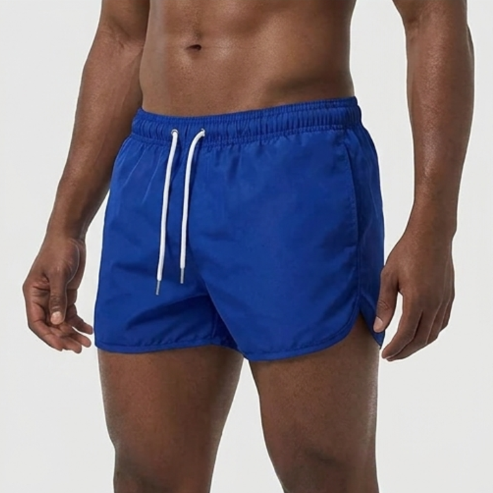 Herren Badeshorts Unifarben - Klassischer Sommerstil - Blau