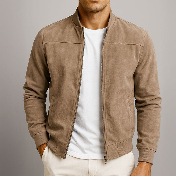 Herren Bomberjacke Classic - Atmungsaktiv &amp; Langlebig - Braun