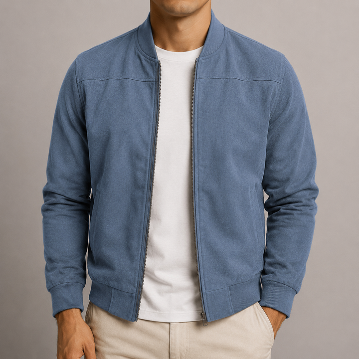 Herren Bomberjacke Classic - Atmungsaktiv &amp; Langlebig - Marineblau