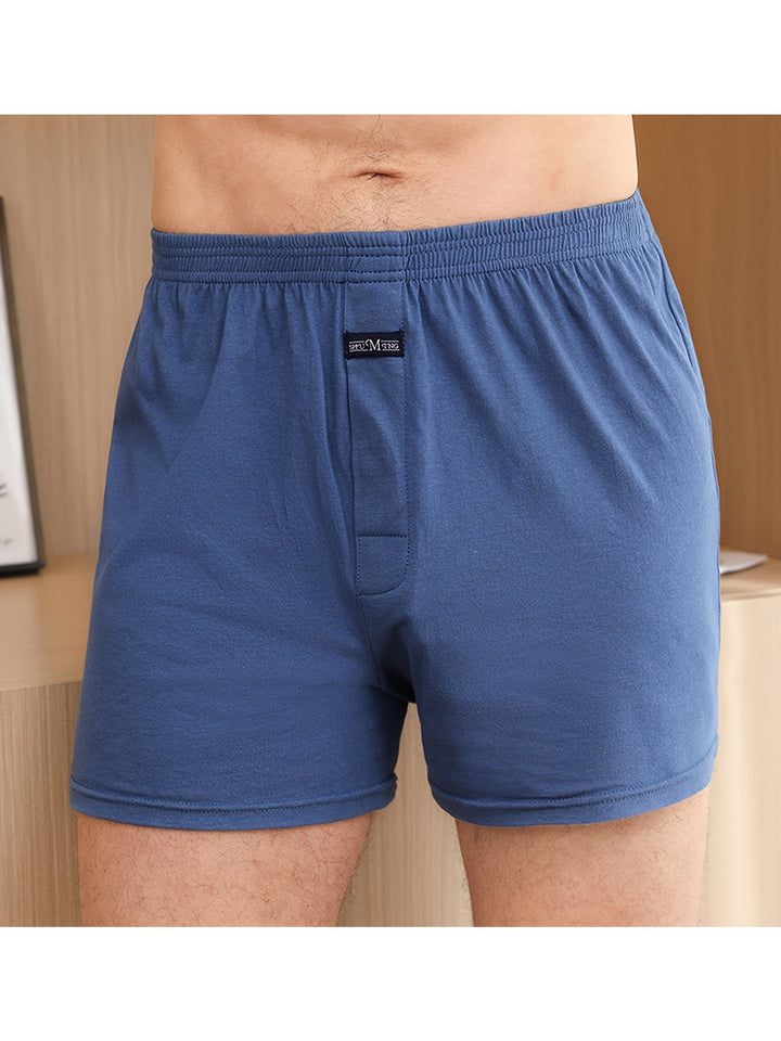 Herren Boxershorts | Lässig & Bequem | Trendiges Einfarbiges Design | Baumwolle | 5 Stück