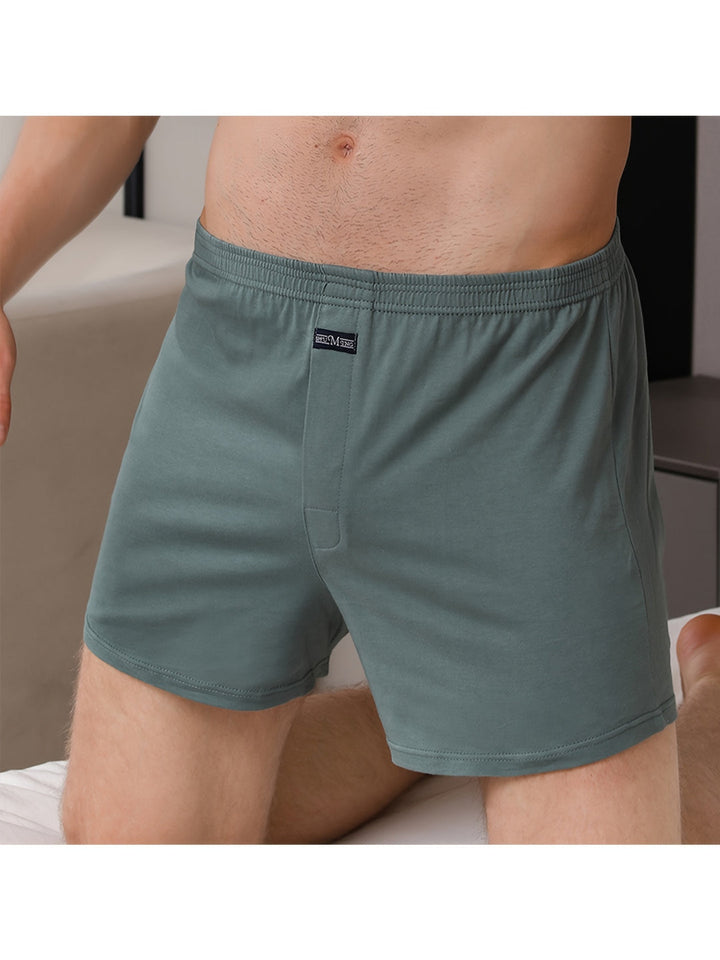 Herren Boxershorts | Lässig & Bequem | Trendiges Einfarbiges Design | Baumwolle | 5 Stück