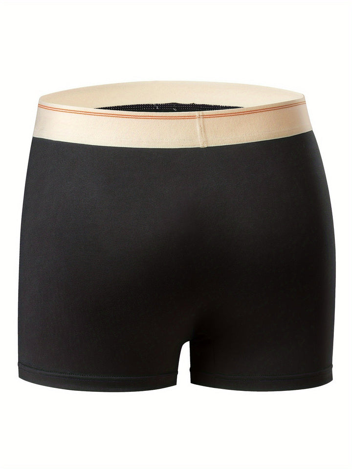 Herren Boxershorts | Set von 3 | Atmungsaktives Polyester mit Stretch | Einfarbig & Komfort Fit