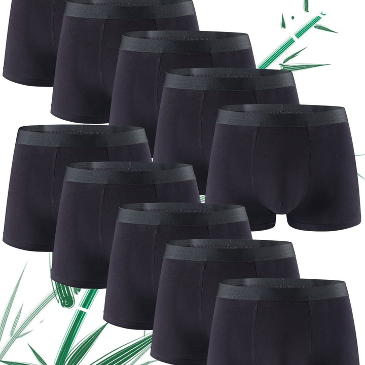 Herren Boxershorts | Weich & Hautfreundlich | Feuchtigkeitsregulierend | Bambusfaser | 10 Stück
