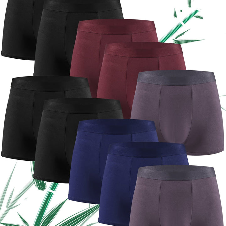 Herren Boxershorts | Weich & Hautfreundlich | Feuchtigkeitsregulierend | Bambusfaser | 10 Stück
