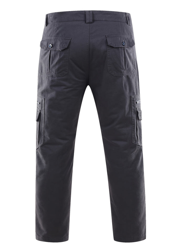Herren Cargo Hose | 100% Baumwolle | Mehrfach-Taschen Design | Lässig & Bequem für Outdoor