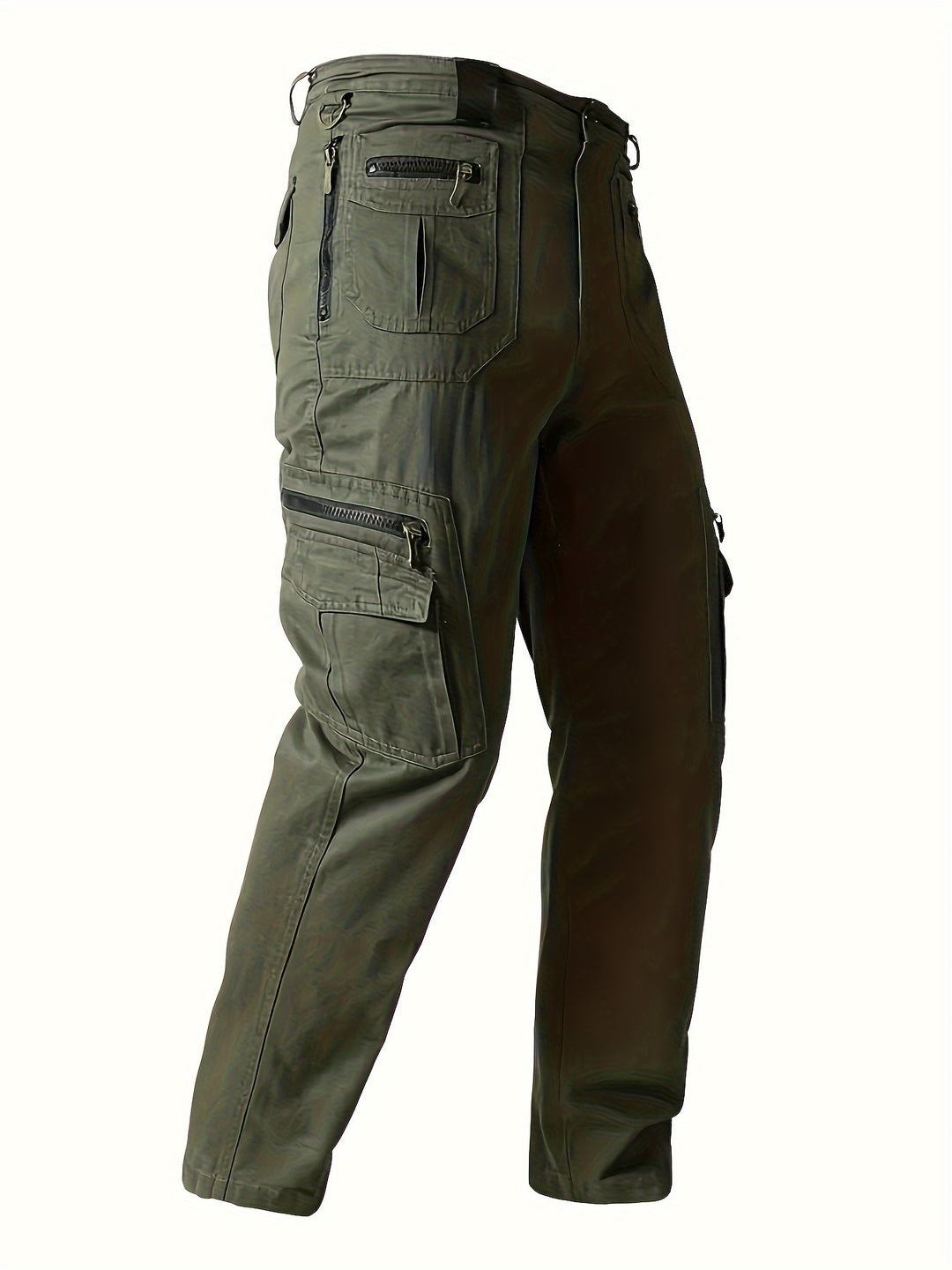 Herren Cargo Hose | 100% Baumwolle | Mehrfach-Taschen Design | Lässig & Bequem für Outdoor
