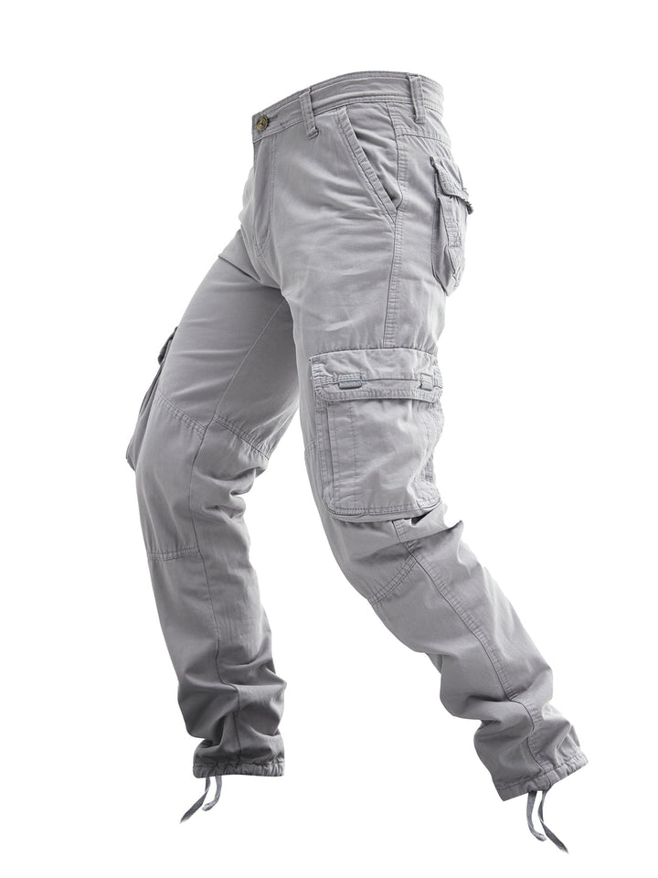 Herren Cargo-Hose | Baumwolle | Mehrere Taschen | Einfarbig Streetwear