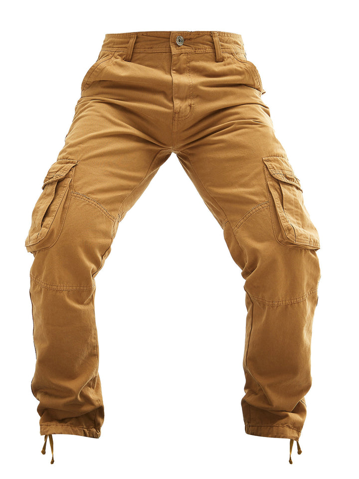 Herren Cargo-Hose | Baumwolle | Mehrere Taschen | Einfarbig Streetwear
