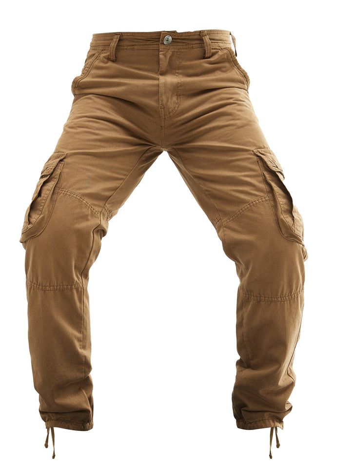 Herren Cargo-Hose | Baumwolle | Mehrere Taschen | Einfarbig Streetwear