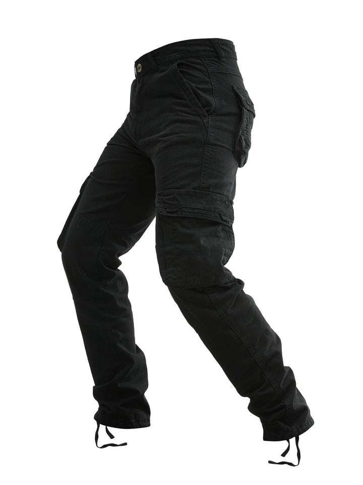Herren Cargo-Hose | Baumwolle | Mehrere Taschen | Einfarbig Streetwear